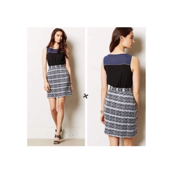 Anthropologie Dresses & Skirts - Moulinette Soeurs Blue Tweed Carrington Dress